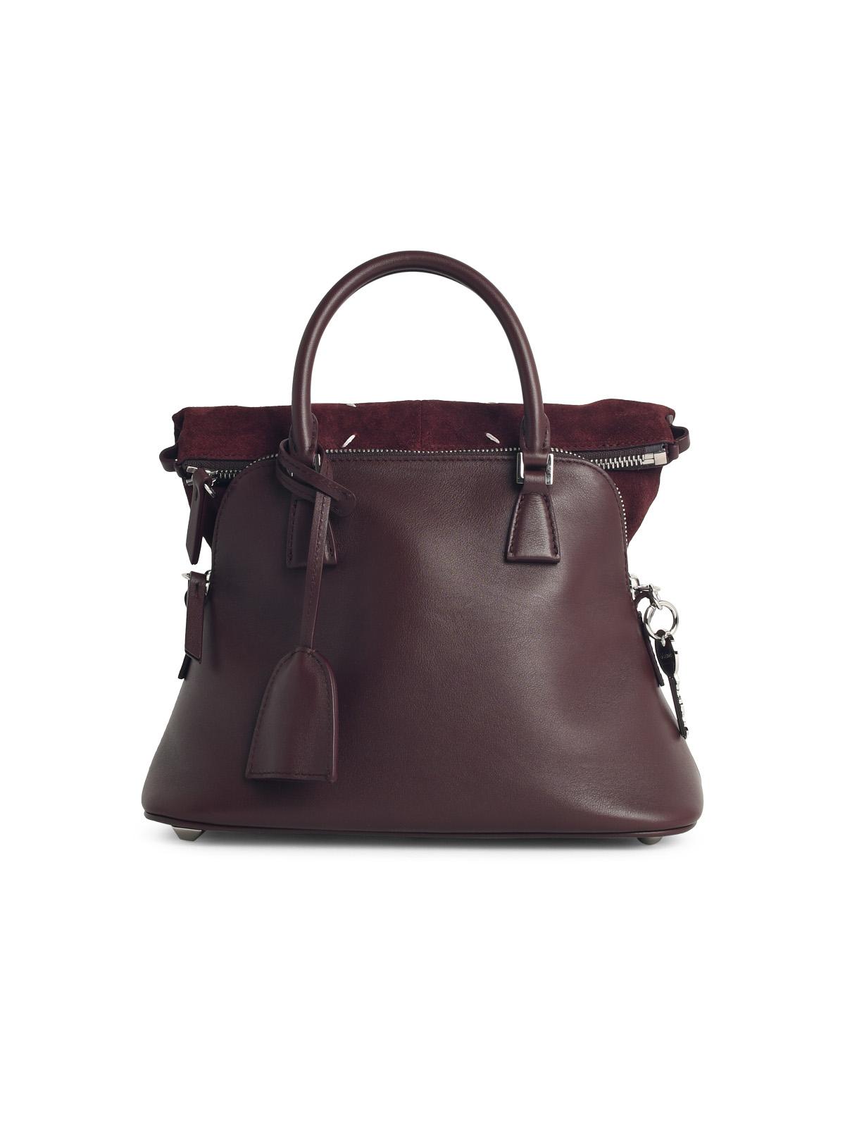 Maison Margiela Burgundy Leather 5Ac Soft' Mini Bag Women MAISON MARGIELA