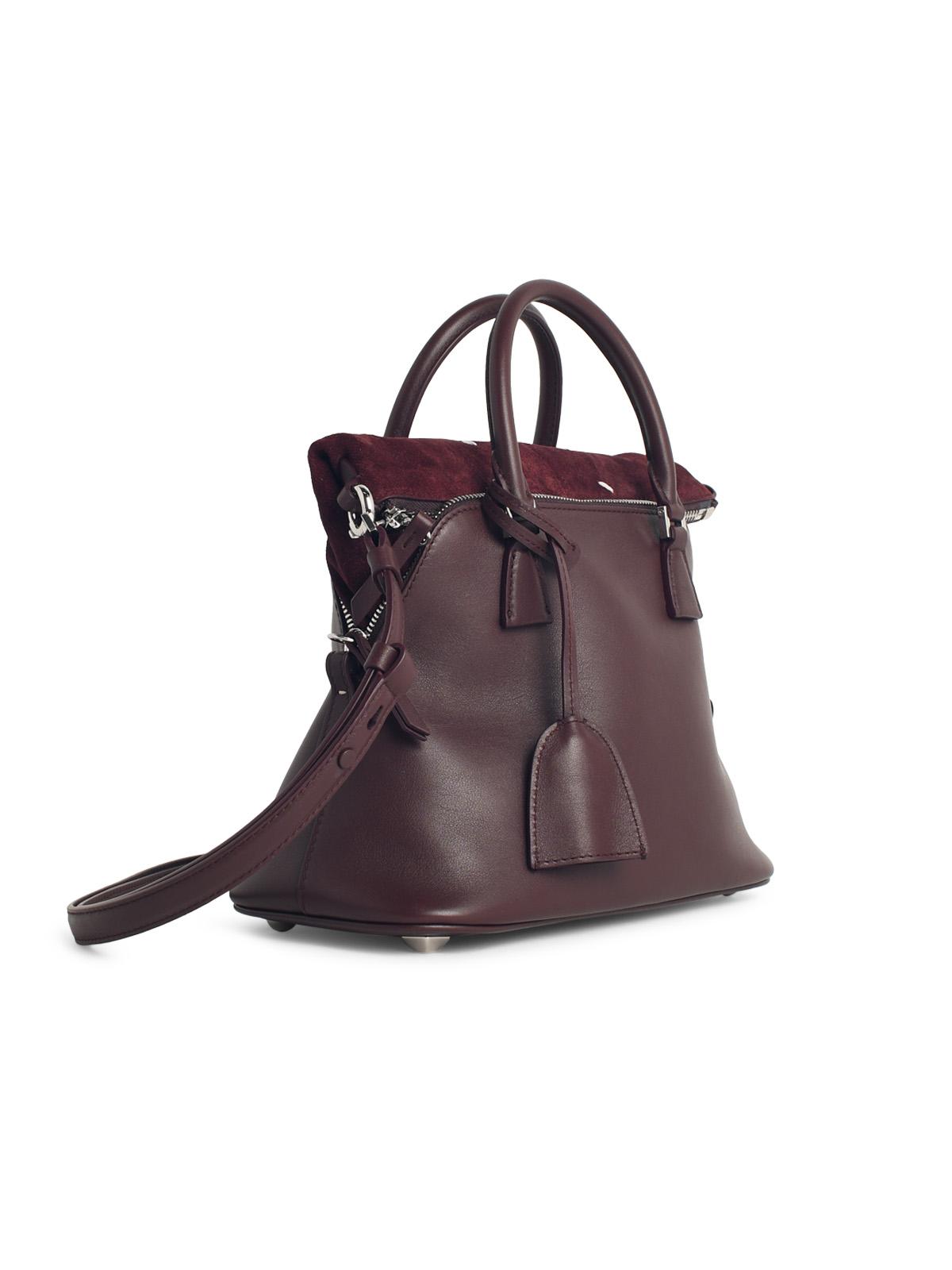 Maison Margiela Burgundy Leather 5Ac Soft' Mini Bag Women MAISON MARGIELA