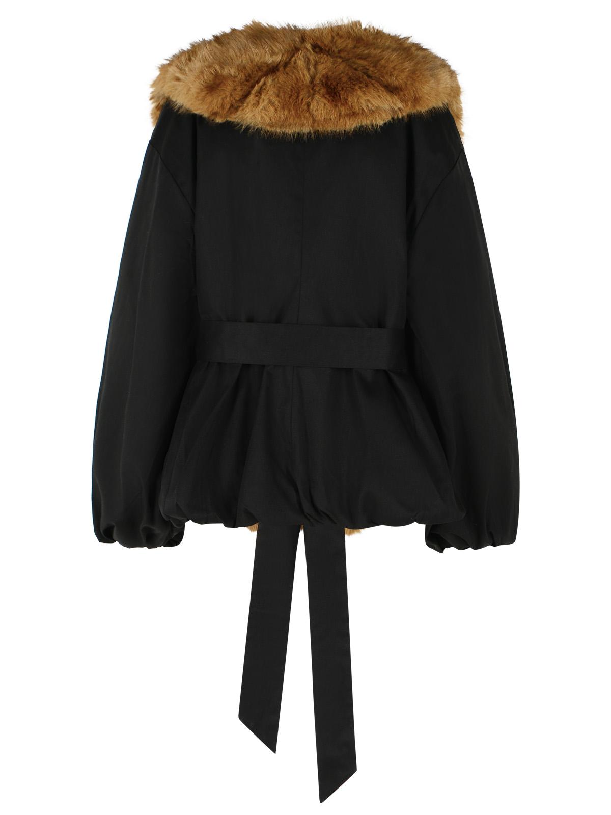 Rotate Black Polyester Blend Jacket Women ROTATE