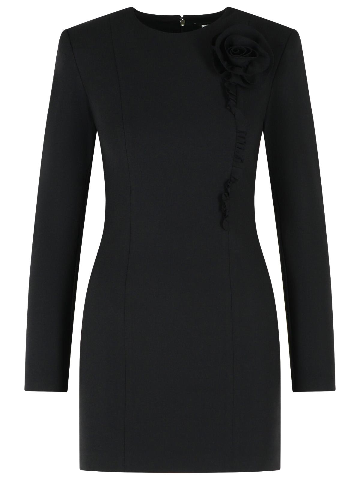 Rotate Black Crêpe Mini Dress Women ROTATE