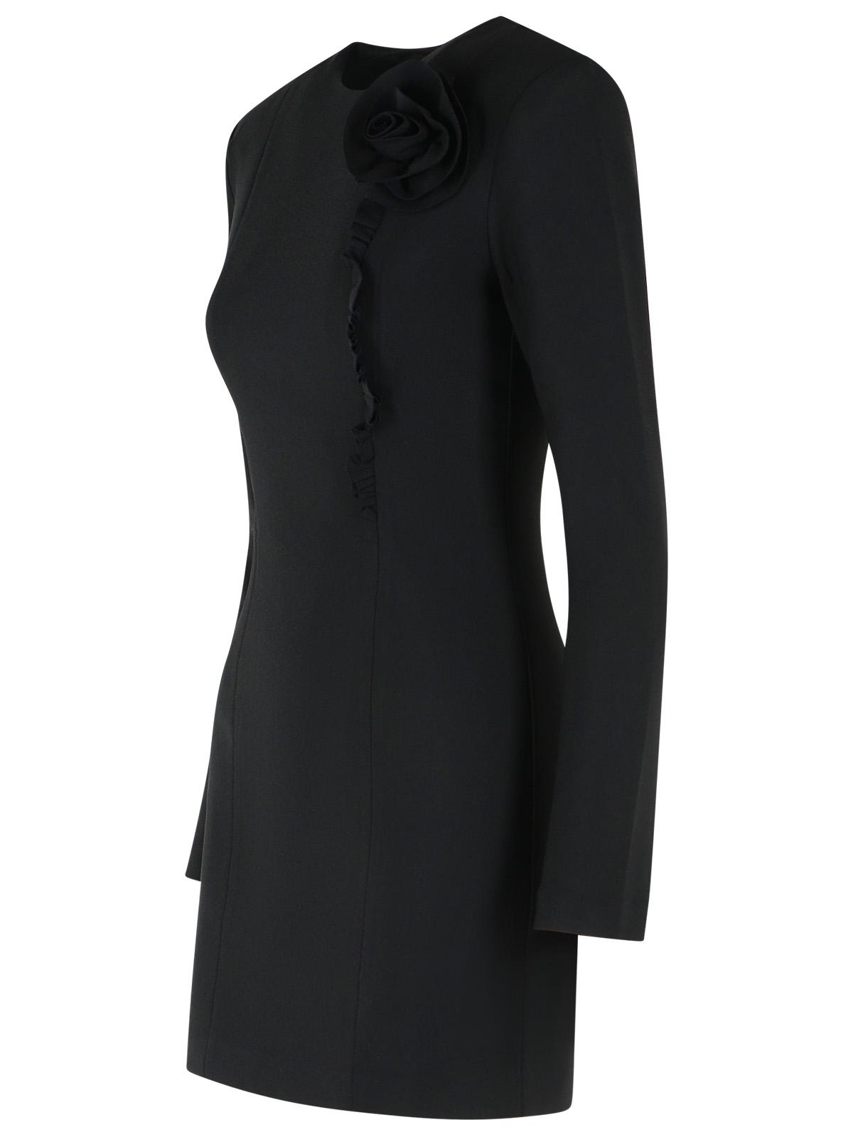 Rotate Black Crêpe Mini Dress Women ROTATE
