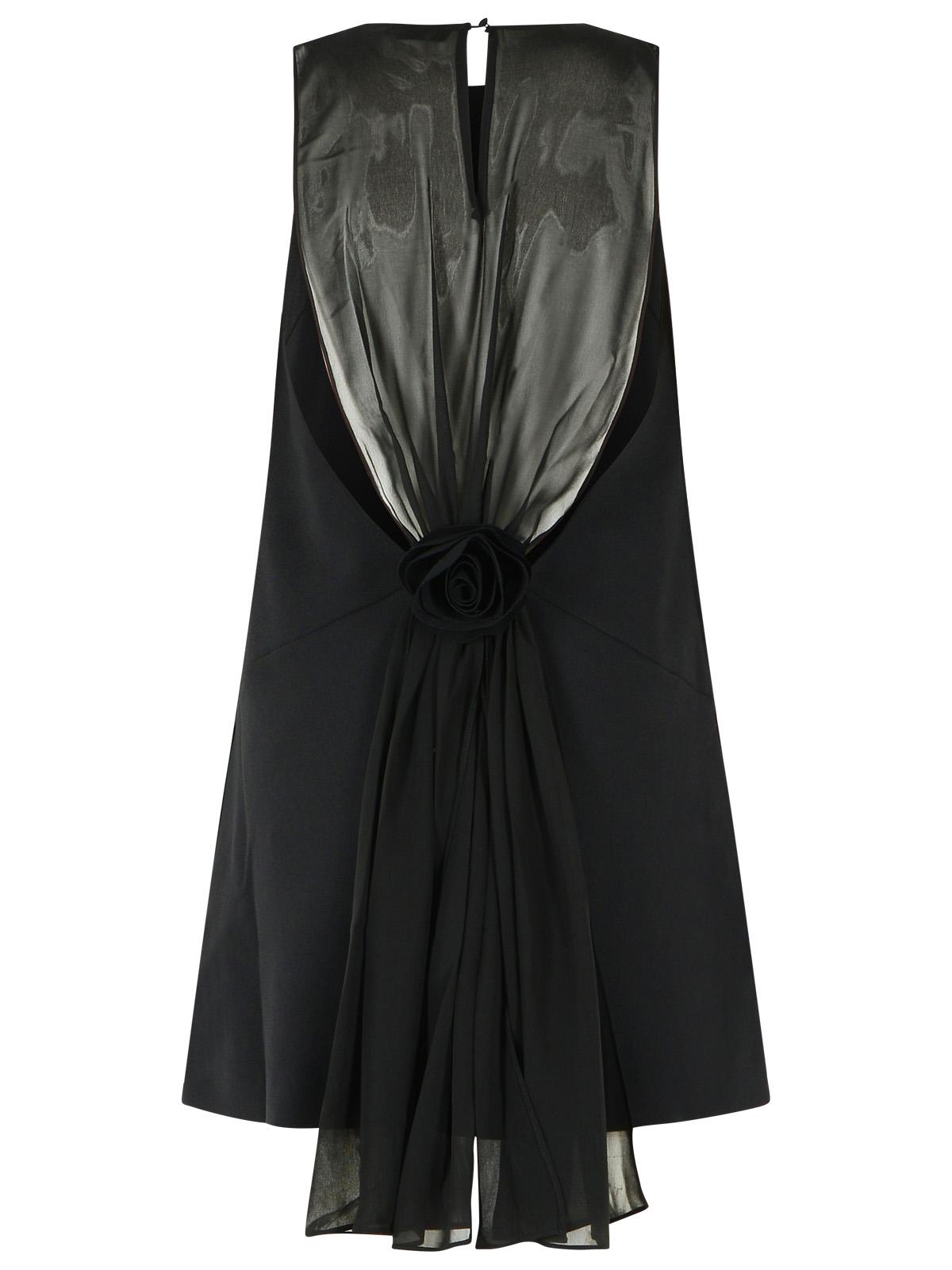 Rotate Black Crêpe Mini Dress Women ROTATE