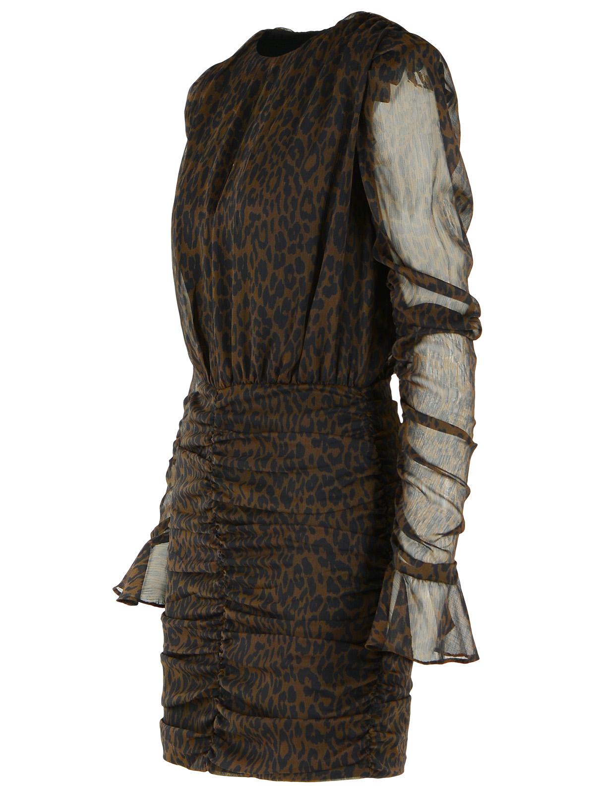 Rotate Brown Polyester Mini Dress Women ROTATE