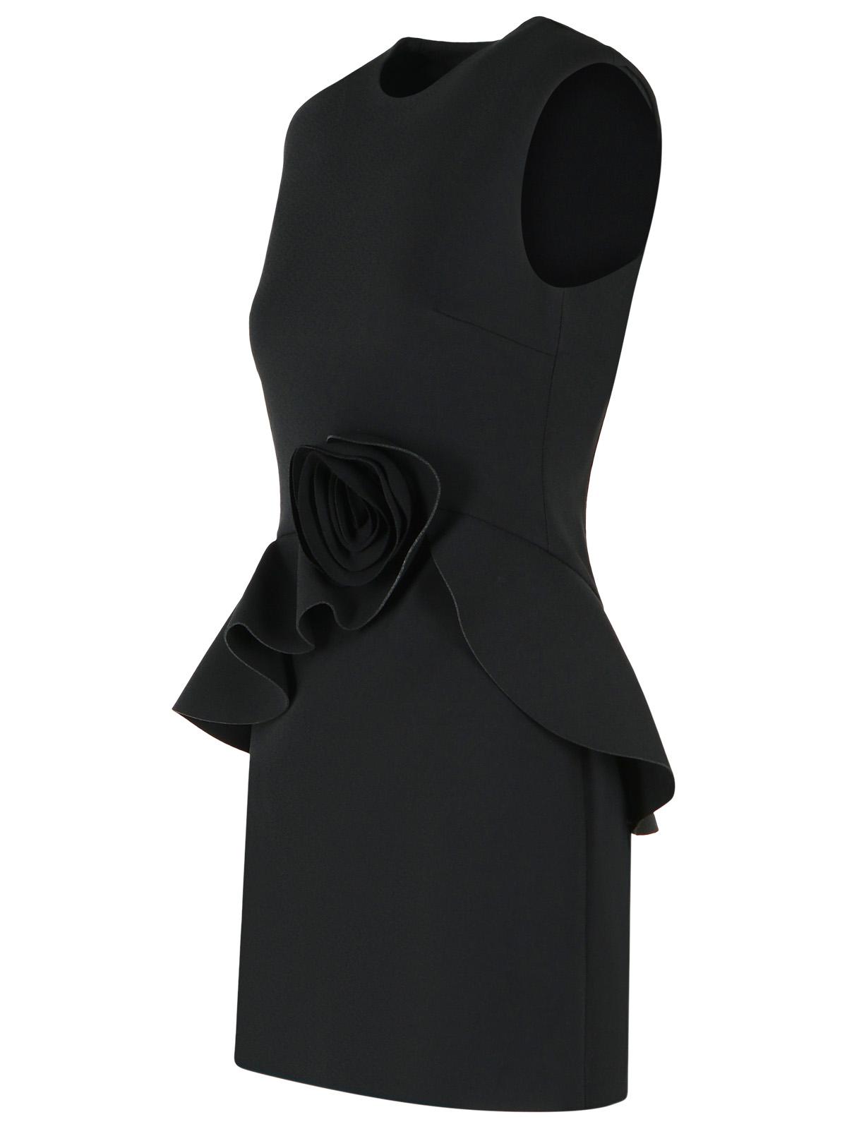Rotate Black Crêpe Mini Dress Women ROTATE