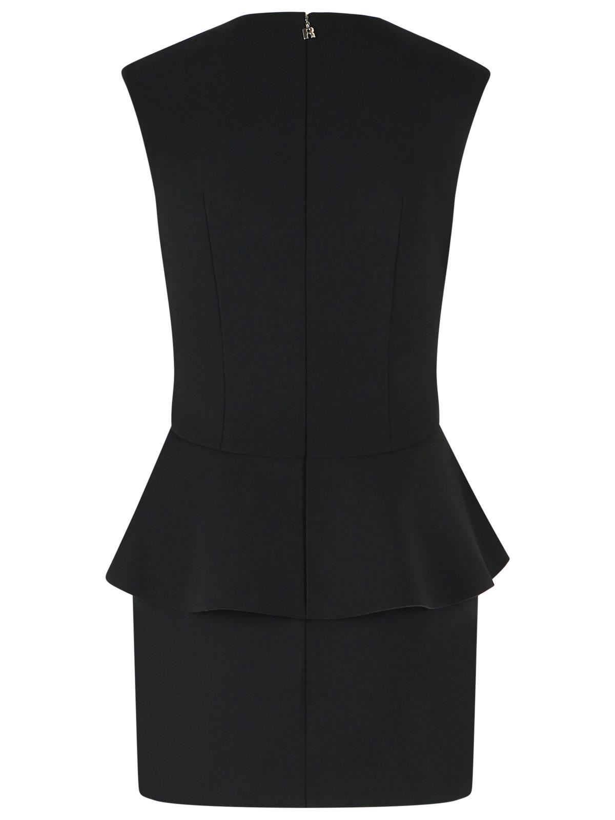 Rotate Black Crêpe Mini Dress Women ROTATE