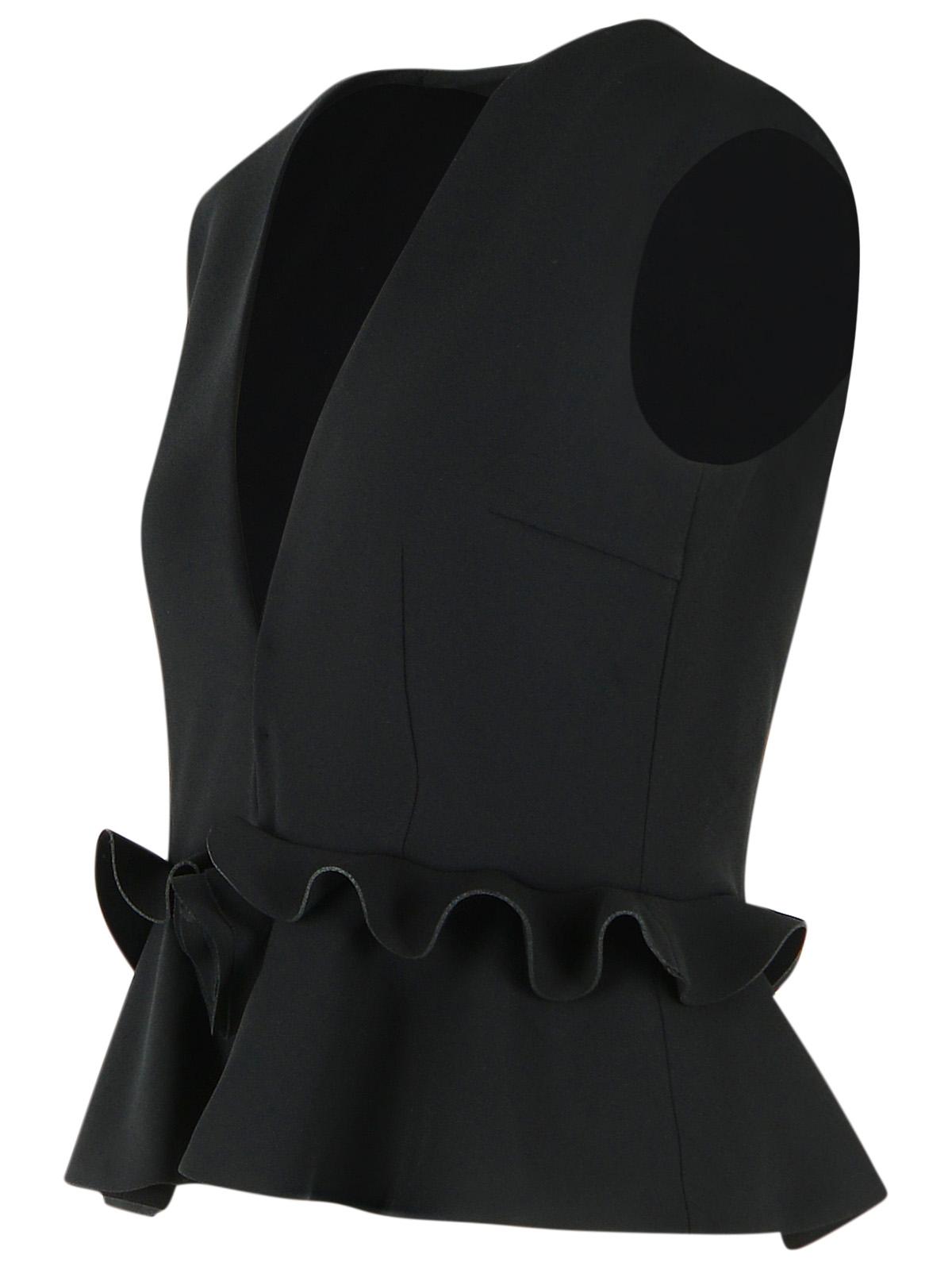 Rotate Black Polyester Top Women ROTATE