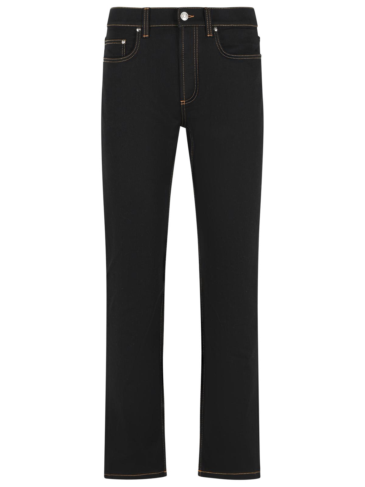 Versace Black Cotton Jeans Men VERSACE