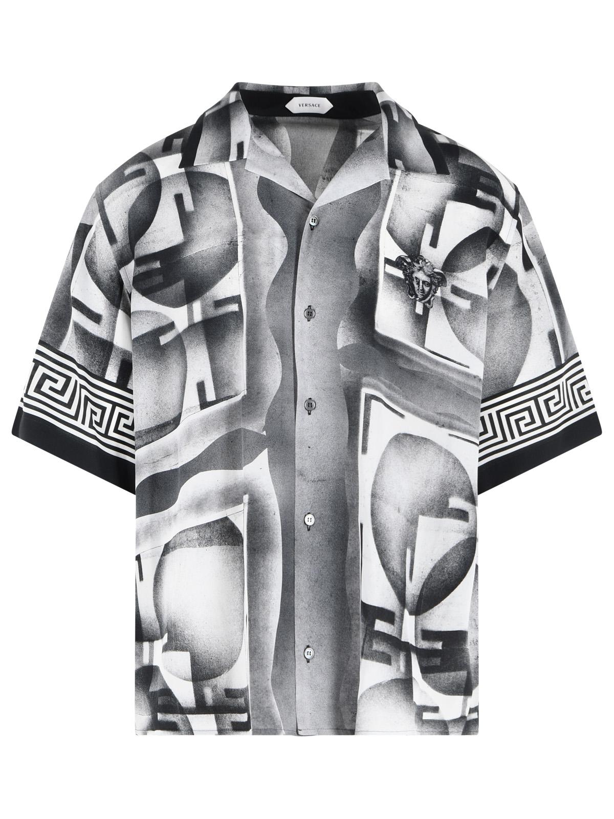 Versace 'Informal' Black Silk Shirt Men VERSACE