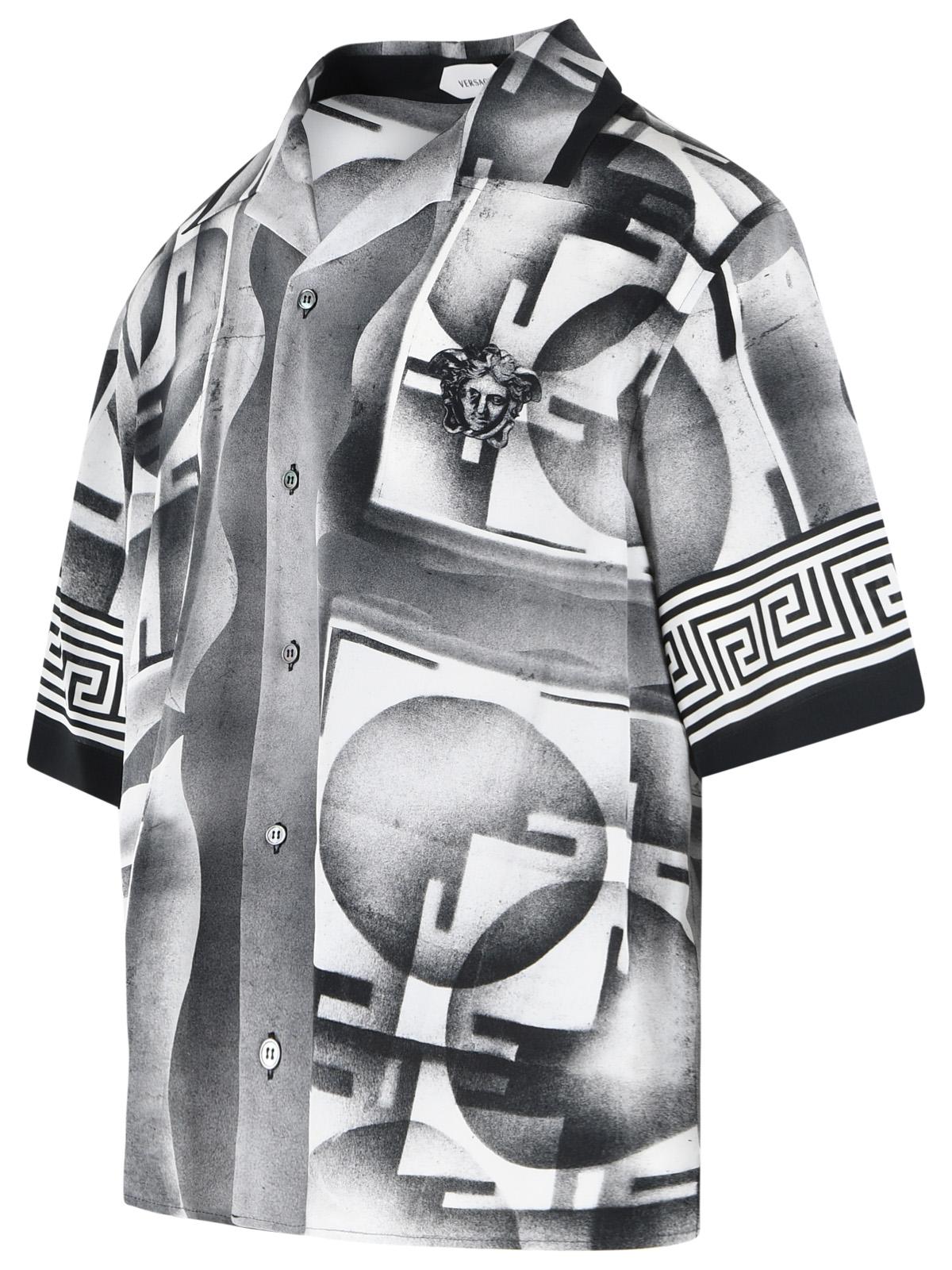 Versace 'Informal' Black Silk Shirt Men VERSACE