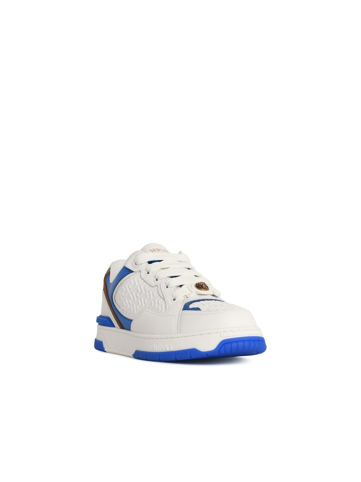 Versace 'Biggie' White Leather Sneakers Men VERSACE