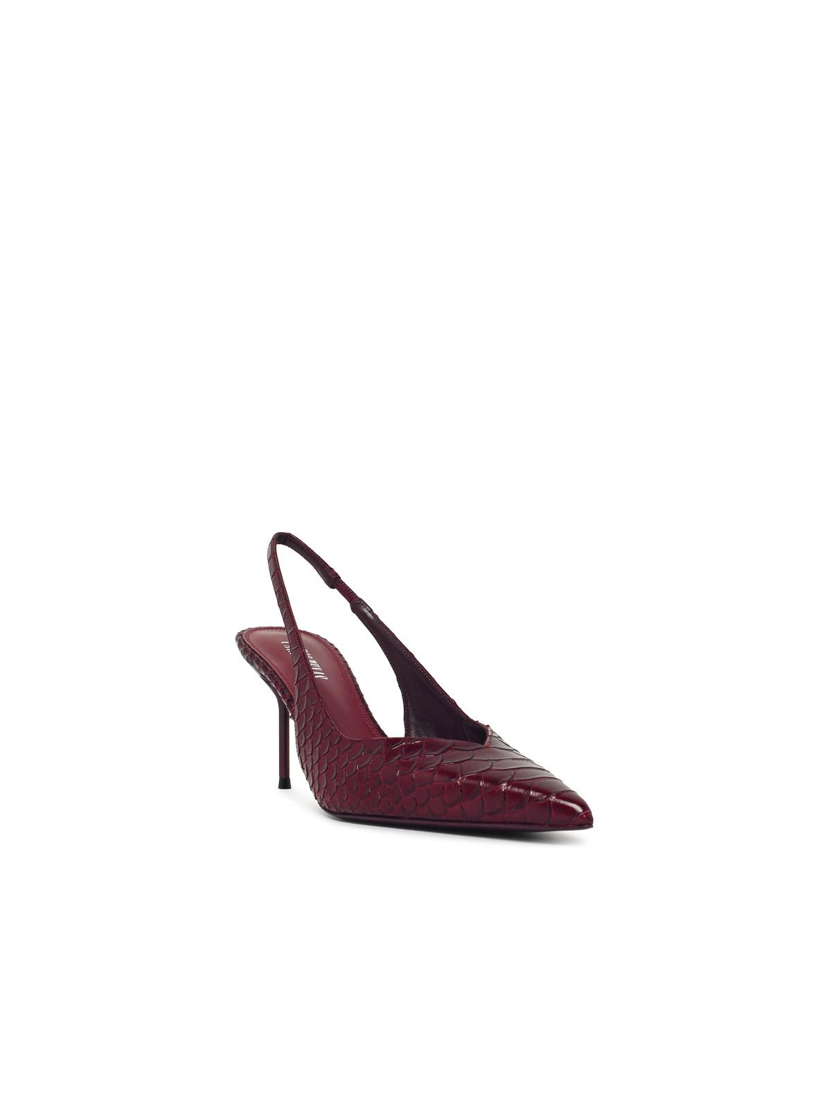 Paris Texas 'Lidia 70' Deep Red Leather Slingbacks Women PARIS TEXAS