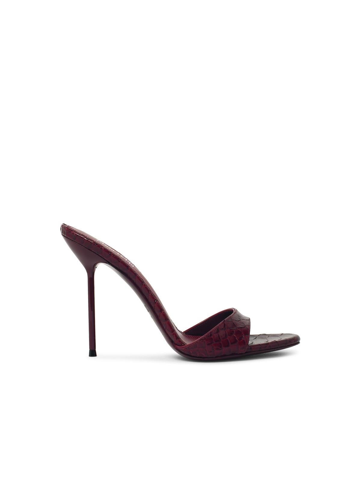 Paris Texas 'Lidia 105' Deep Red Leather Mules Women PARIS TEXAS