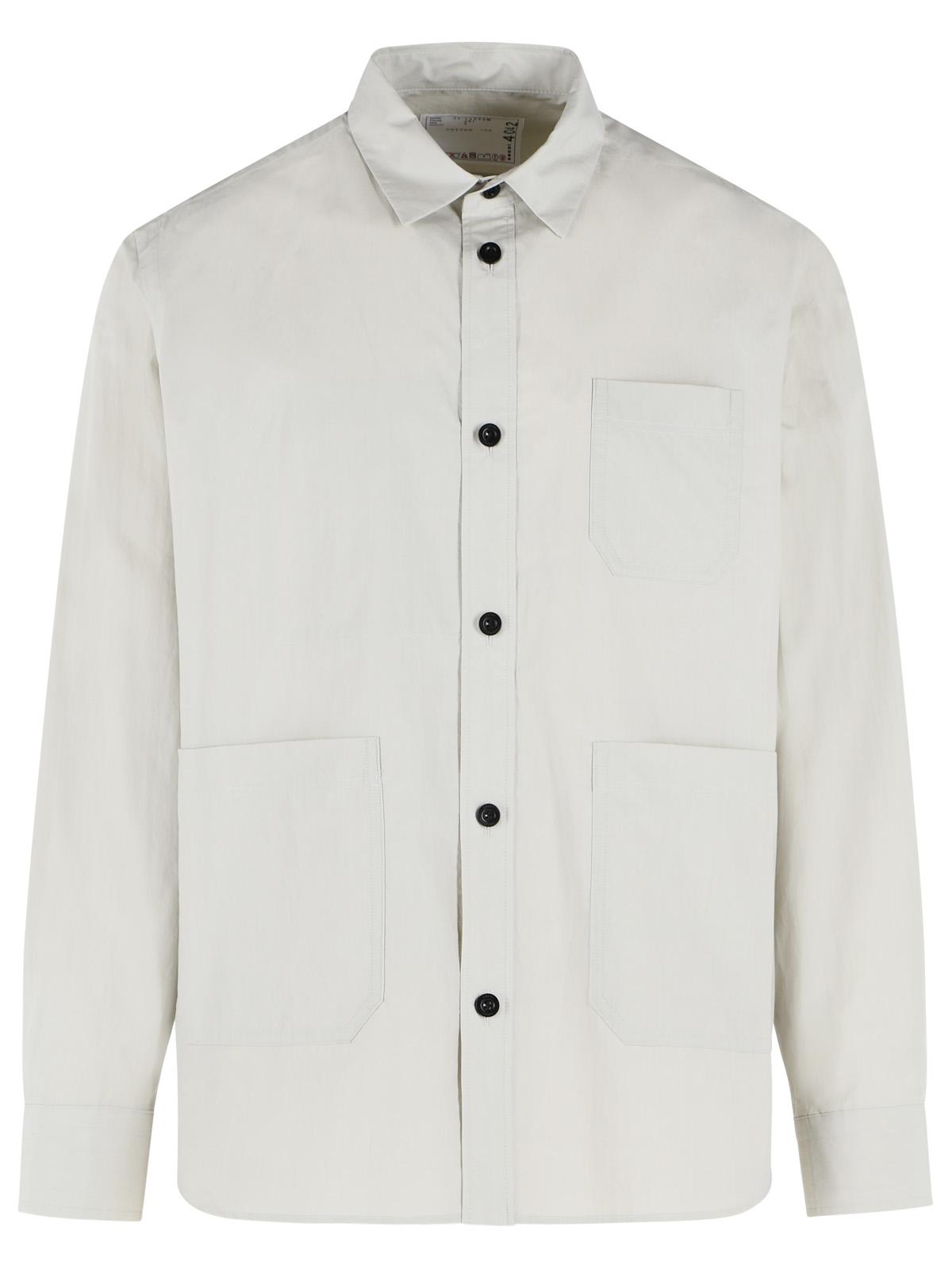 Sacai 'Typewriter' Light Beige Cotton Shirt Men SACAI