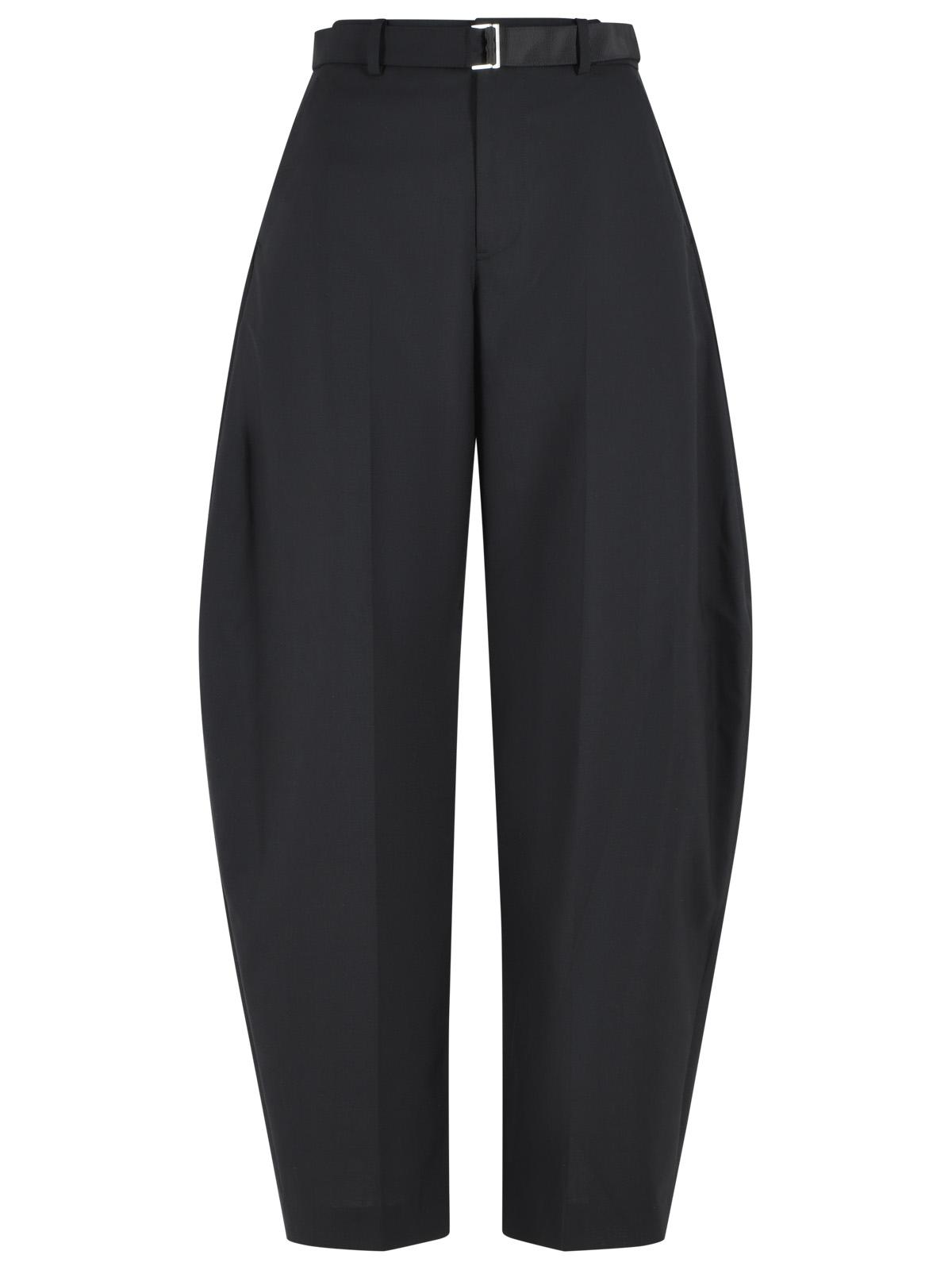 Sacai Black Wool Blend Pants Women SACAI