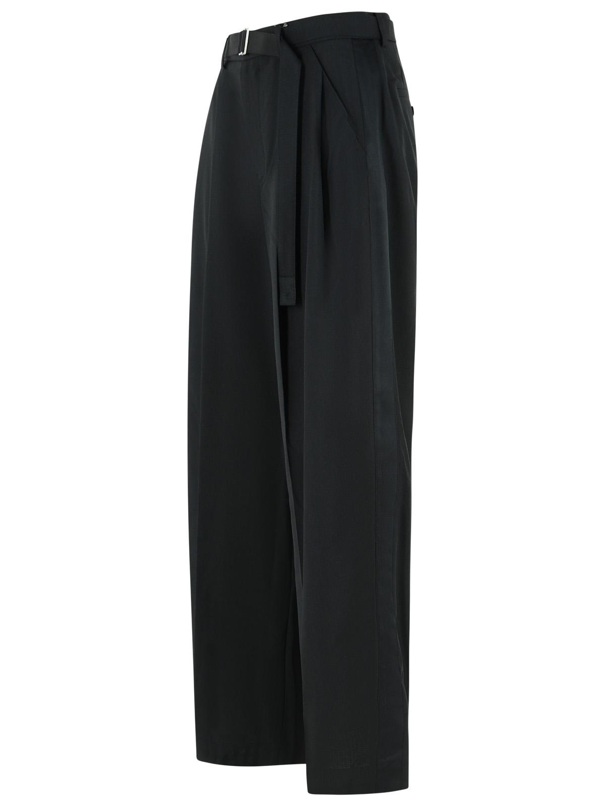 Sacai Black Wool Blend Pants Women SACAI