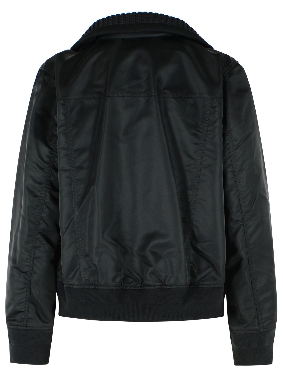 Sacai Melton Jacket In Black Nylon Women SACAI