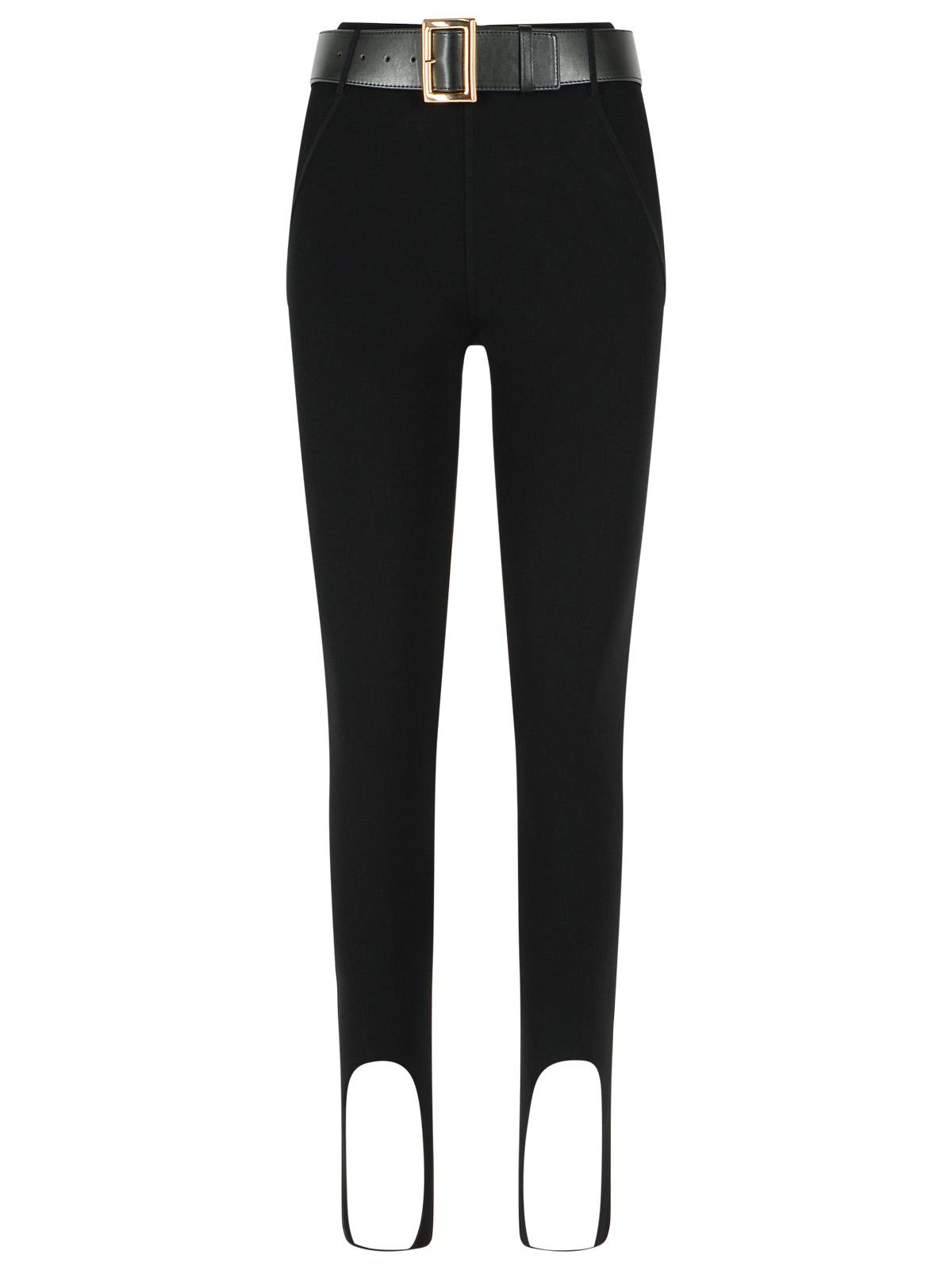 Self Portrait 'Stirrup' Black Viscose Blend Leggings Women SELF-PORTRAIT