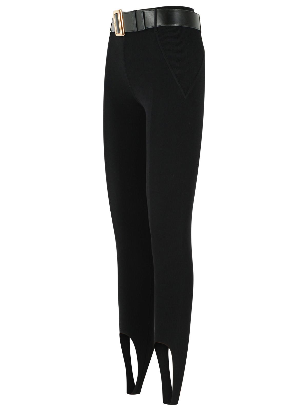 Self Portrait 'Stirrup' Black Viscose Blend Leggings Women SELF-PORTRAIT