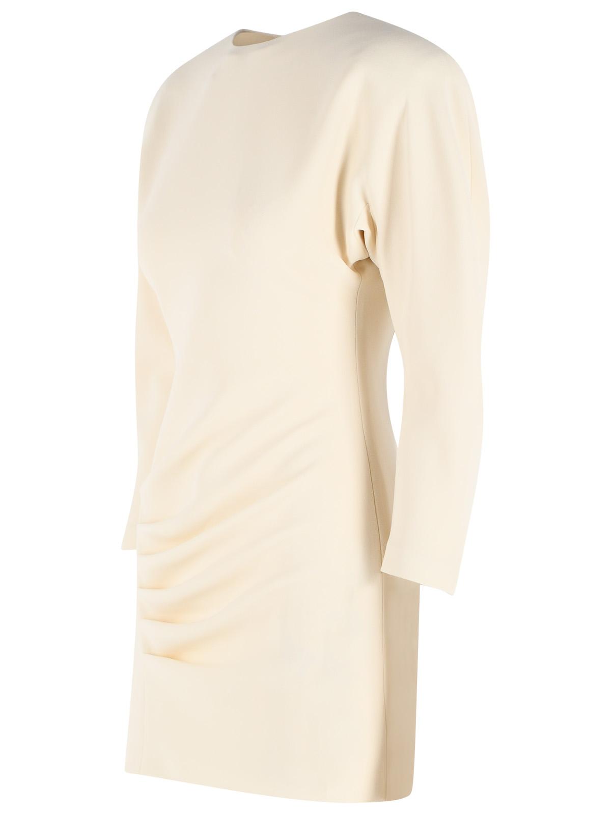 The Andamane 'New Amanda' Mini Dress In Milk Polyester Women THE ANDAMANE