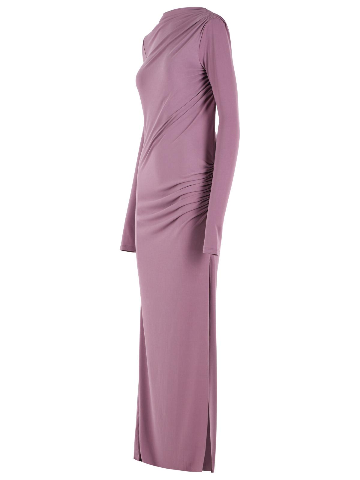 The Andamane Sophie' Mauve Polyester Maxi Dress Women THE ANDAMANE
