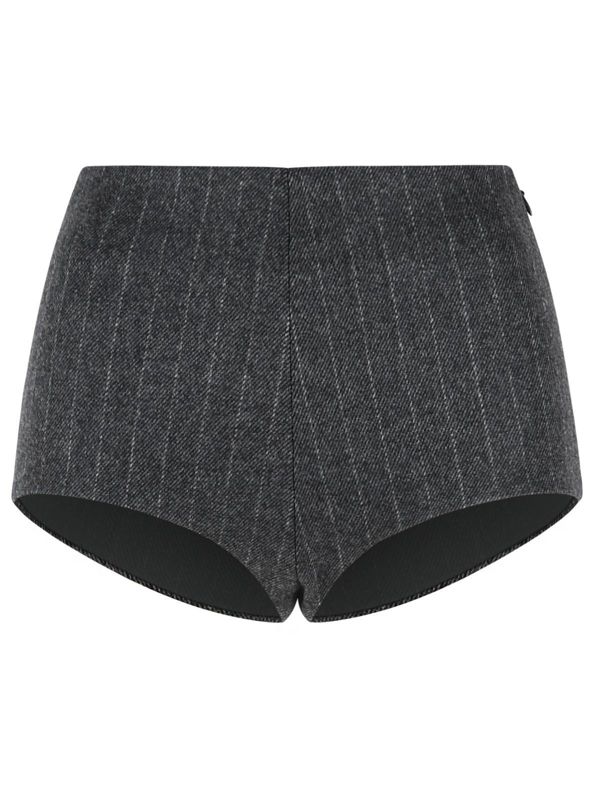 The Andamane 'Tami' Melange Grey Wool Blend Culottes Women THE ANDAMANE