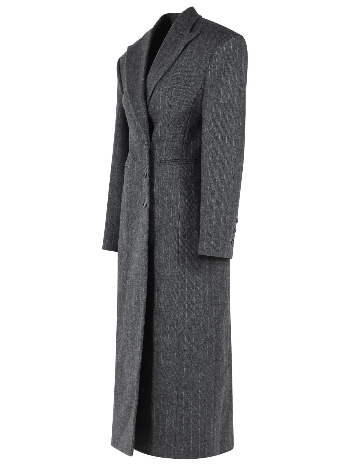 The Andamane 'Ottavia' Melange Grey Wool Blend Coat Women THE ANDAMANE