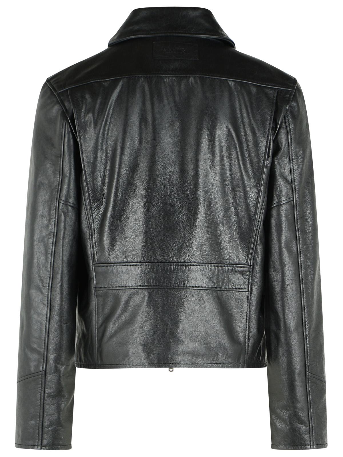 Amiri Black Leather Jacket Men AMIRI