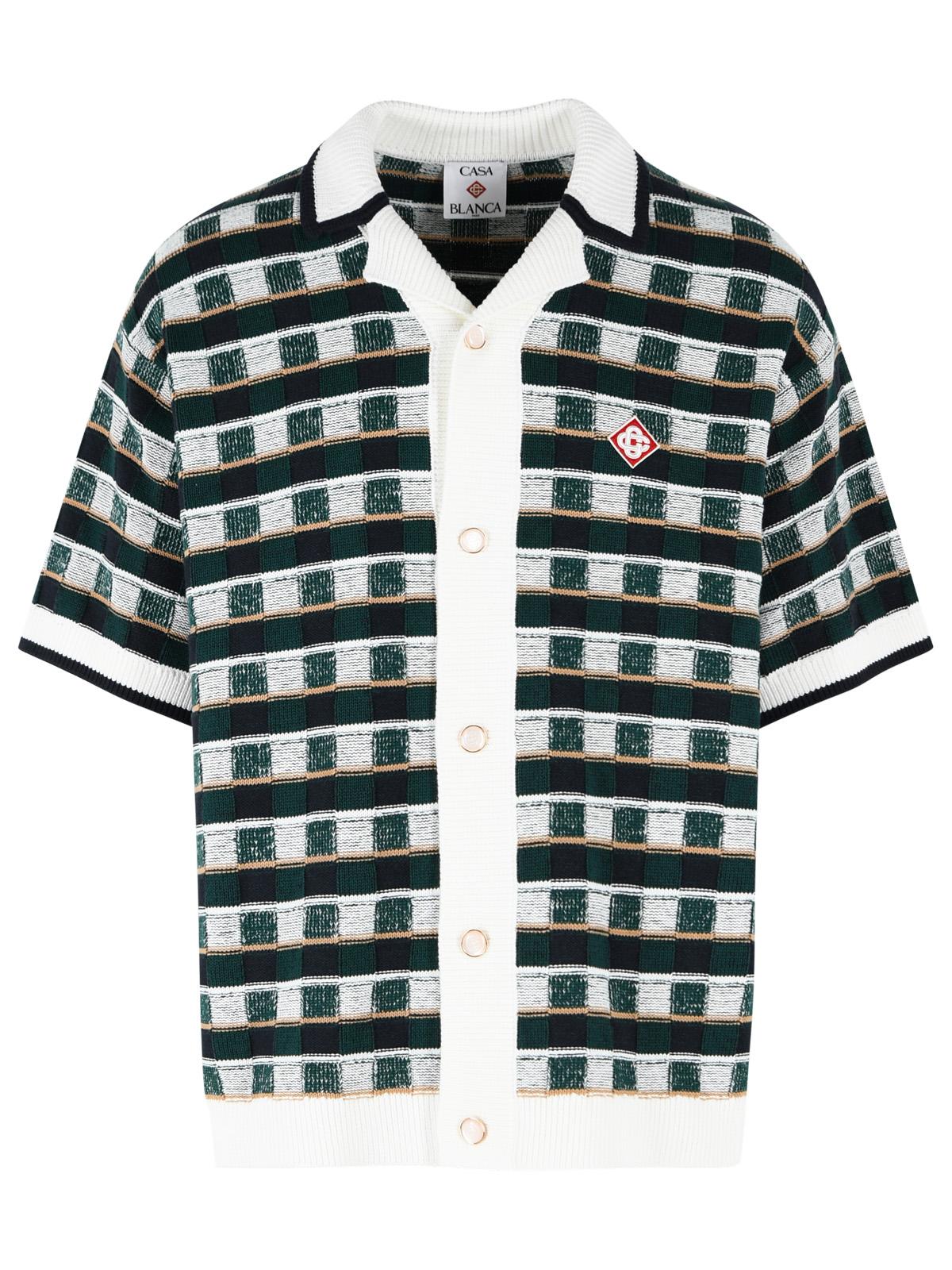 Casablanca 'Mosaic' Multicolor Cotton Shirt Men CASABLANCA