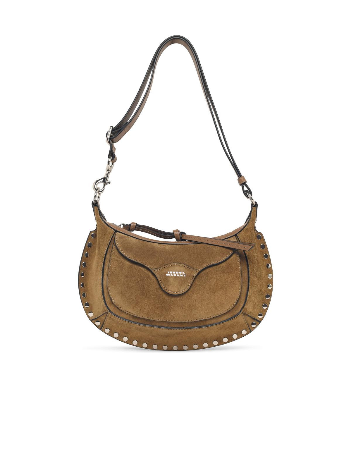 Isabel Marant 'Oskan Moon' Beige Suede Bag Women ISABEL MARANT