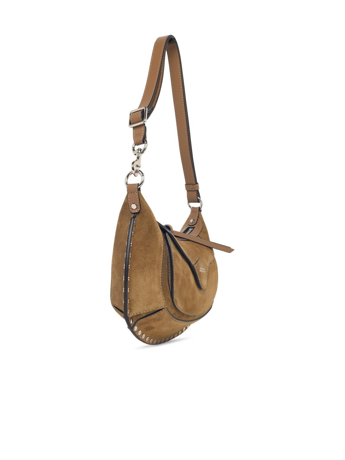 Isabel Marant 'Oskan Moon' Beige Suede Bag Women ISABEL MARANT