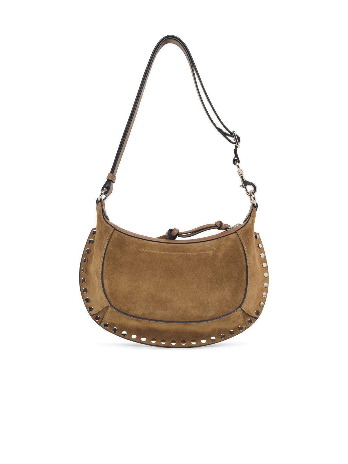 Isabel Marant 'Oskan Moon' Beige Suede Bag Women ISABEL MARANT