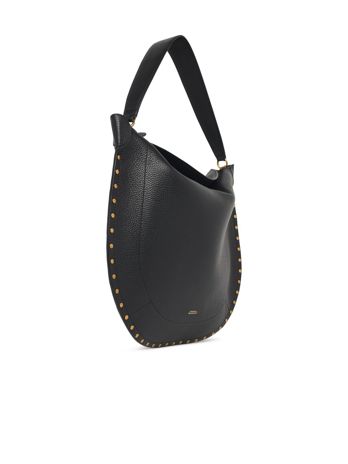 Isabel Marant 'Oskan Soft' Black Leather Hobo Bag Women ISABEL MARANT