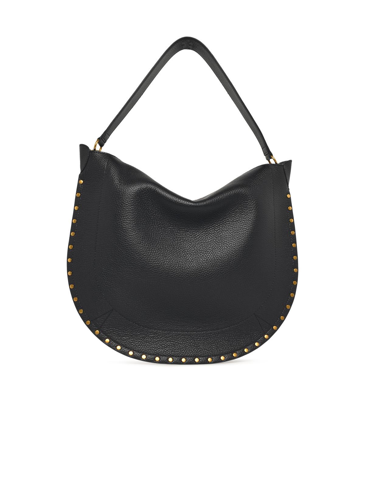 Isabel Marant 'Oskan Soft' Black Leather Hobo Bag Women ISABEL MARANT