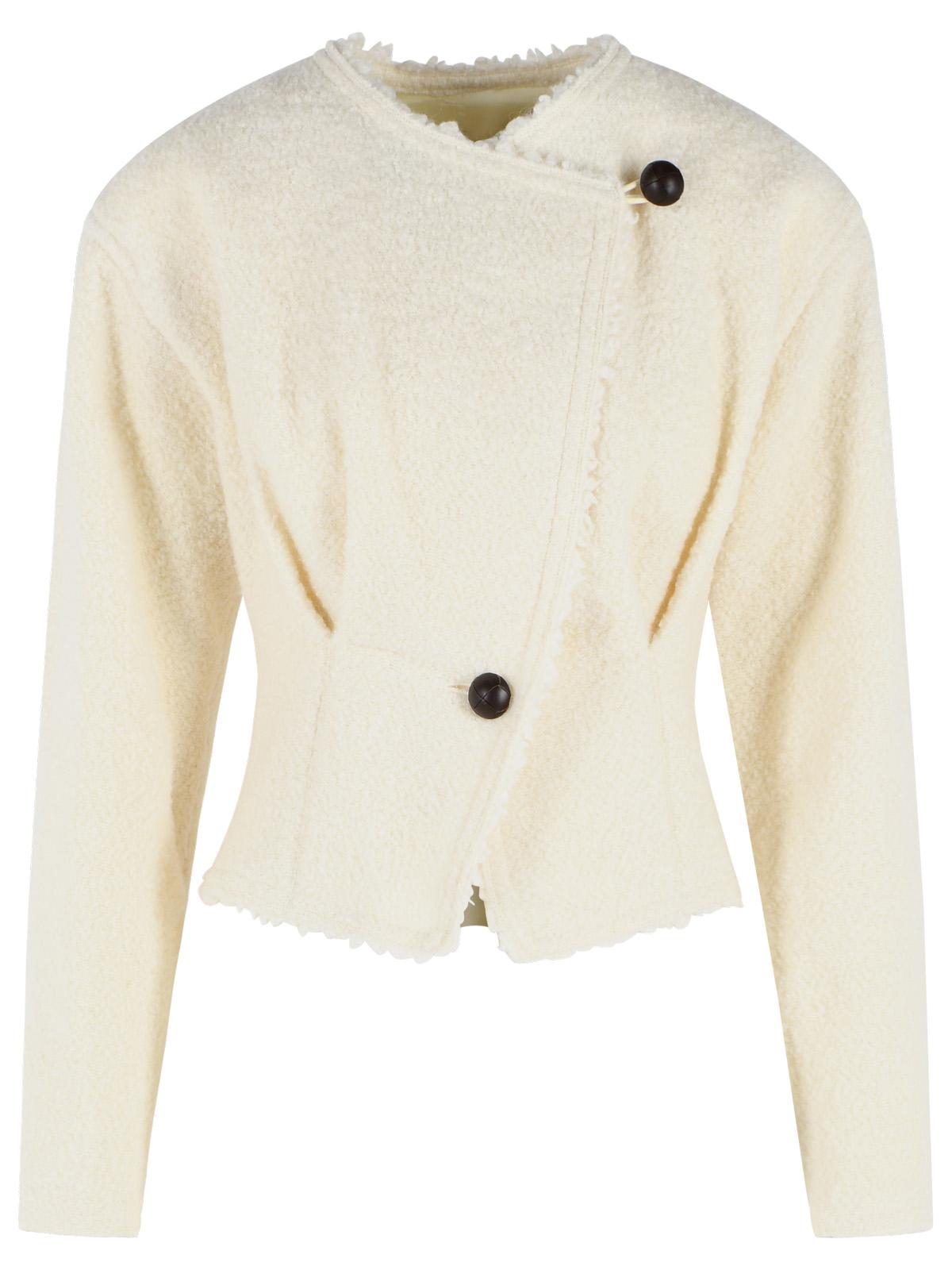 Isabel Marant 'Suna' Ivory Virgin Wool Blend Jacket Women ISABEL MARANT