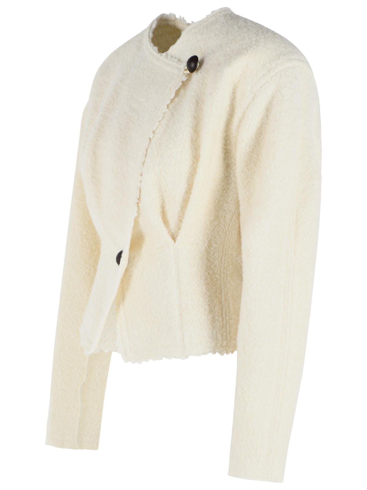 Isabel Marant 'Suna' Ivory Virgin Wool Blend Jacket Women ISABEL MARANT