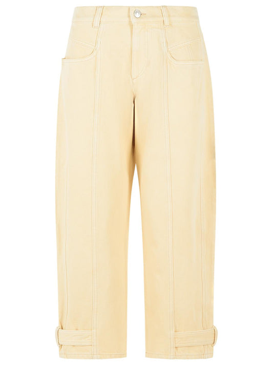Isabel Marant 'Leja' Beige Cotton Jeans Women ISABEL MARANT