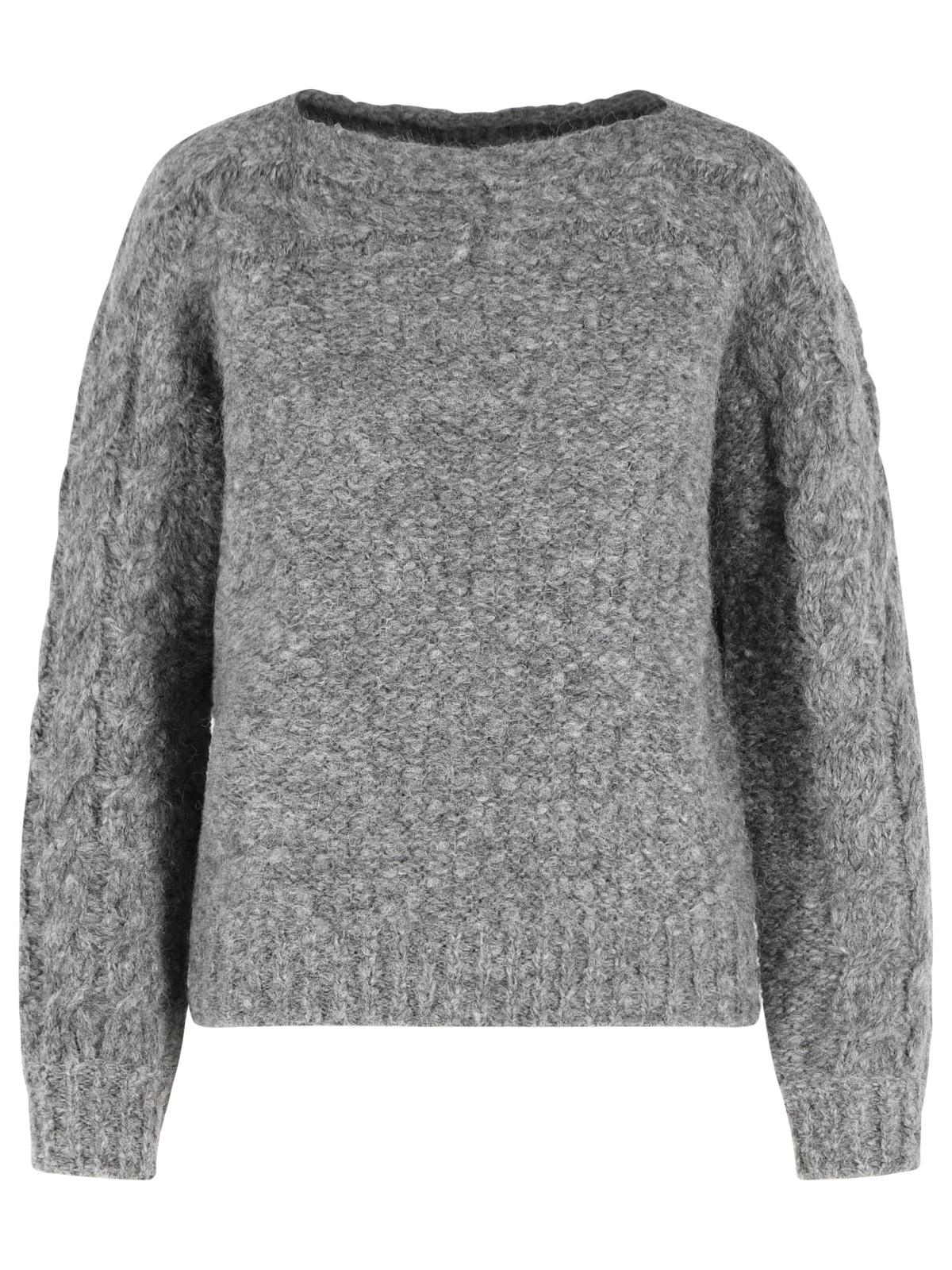 Isabel Marant 'Ponara' Grey Virgin Wool Blend Sweater Women ISABEL MARANT