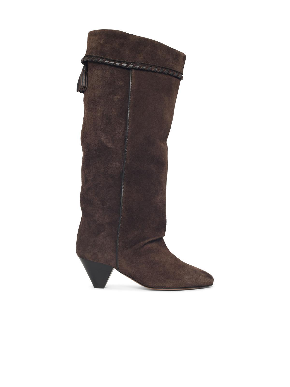 Isabel Marant 'Elita' High Boots In Brown Suede Women ISABEL MARANT