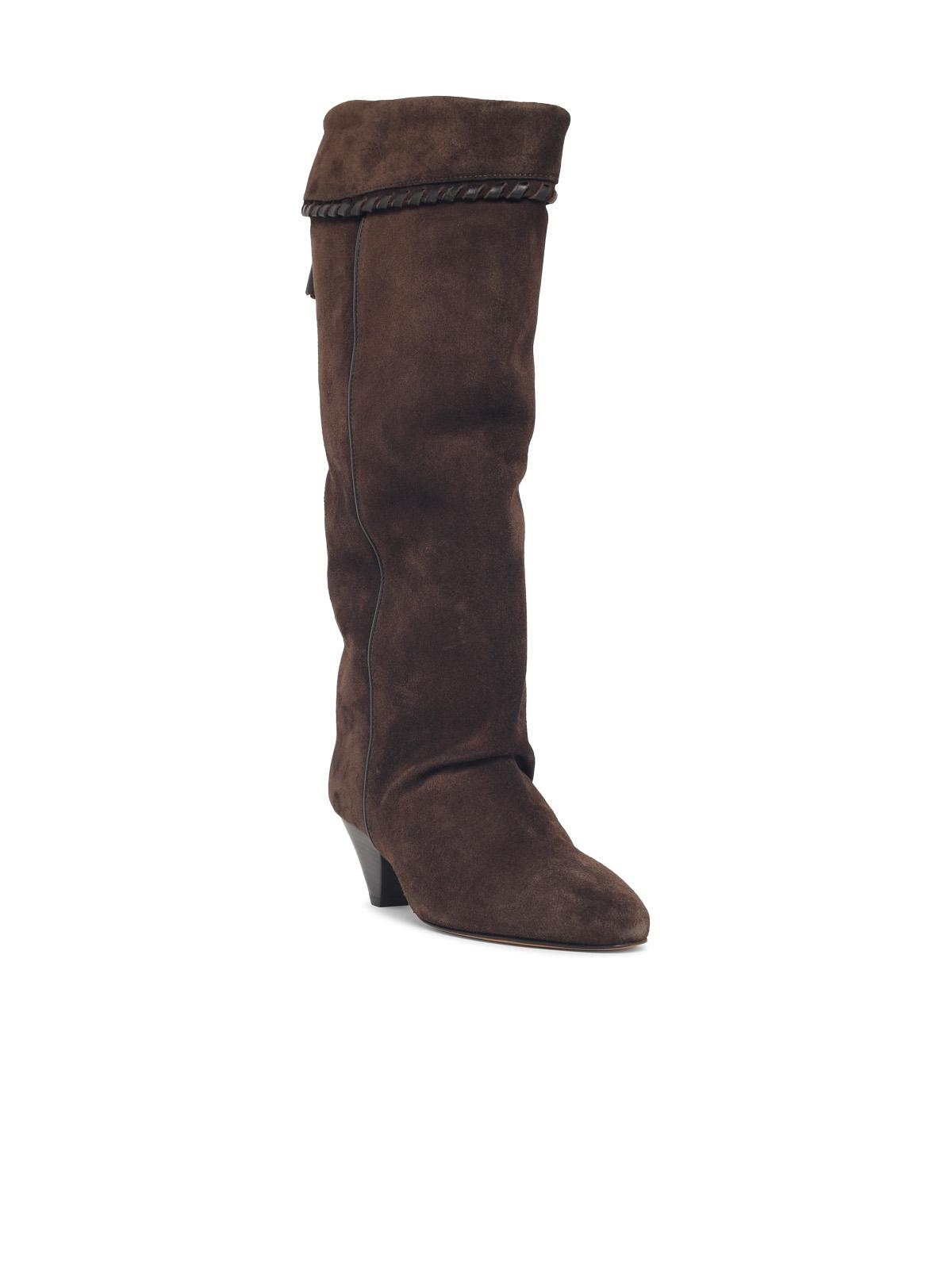 Isabel Marant 'Elita' High Boots In Brown Suede Women ISABEL MARANT