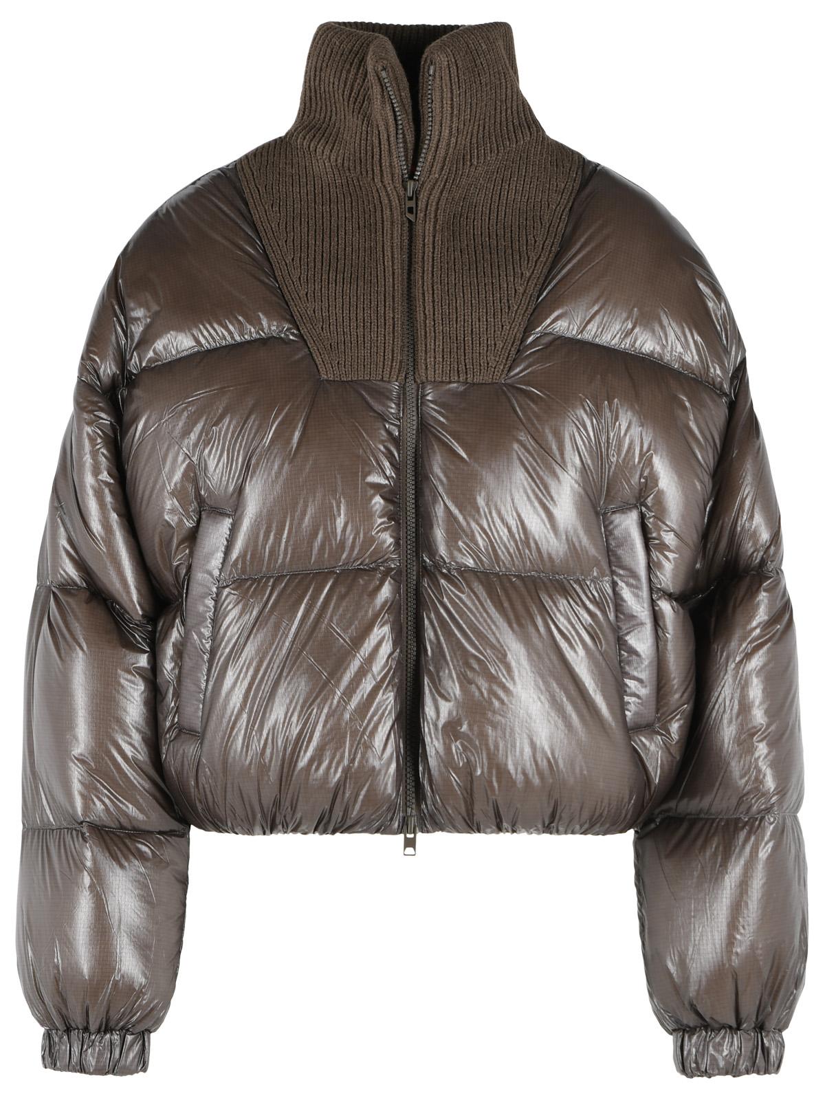 Diesel 'W-Arrior' Brown Polyamide Down Jacket Women DIESEL