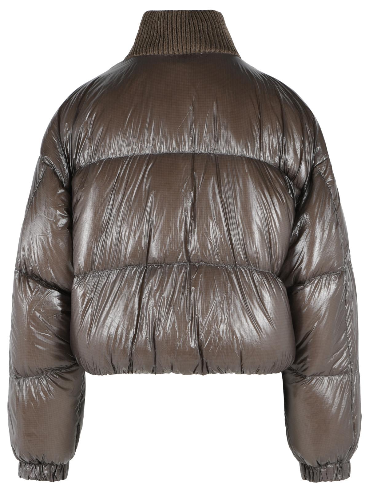 Diesel 'W-Arrior' Brown Polyamide Down Jacket Women DIESEL