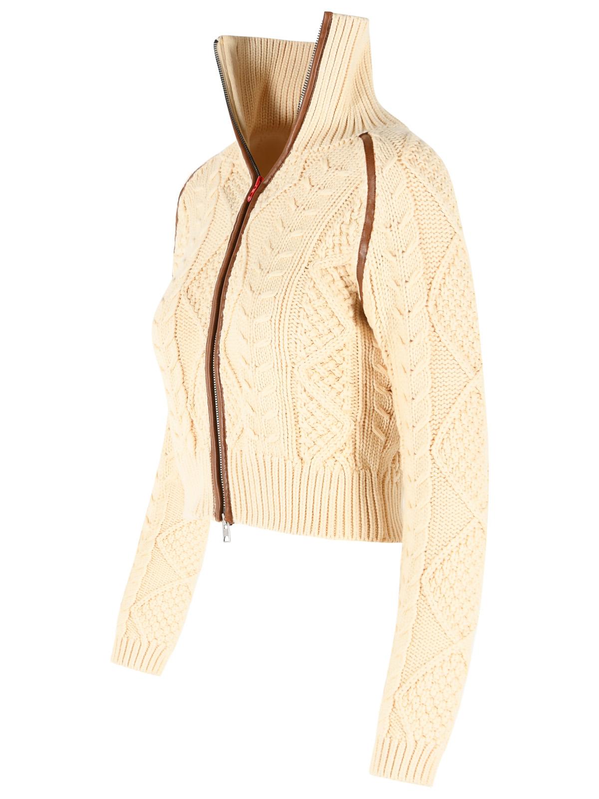 Diesel 'Intelle' Dark Ivory Cotton And Wool Sweater Women DIESEL