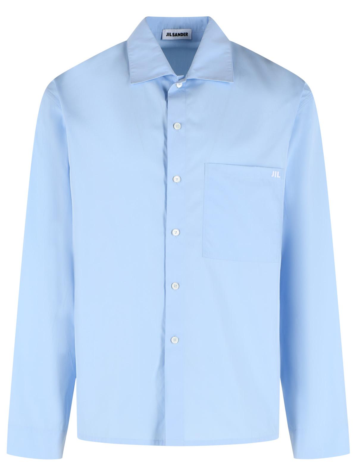 Jil Sander Light Blue Cotton Shirt Men JIL SANDER