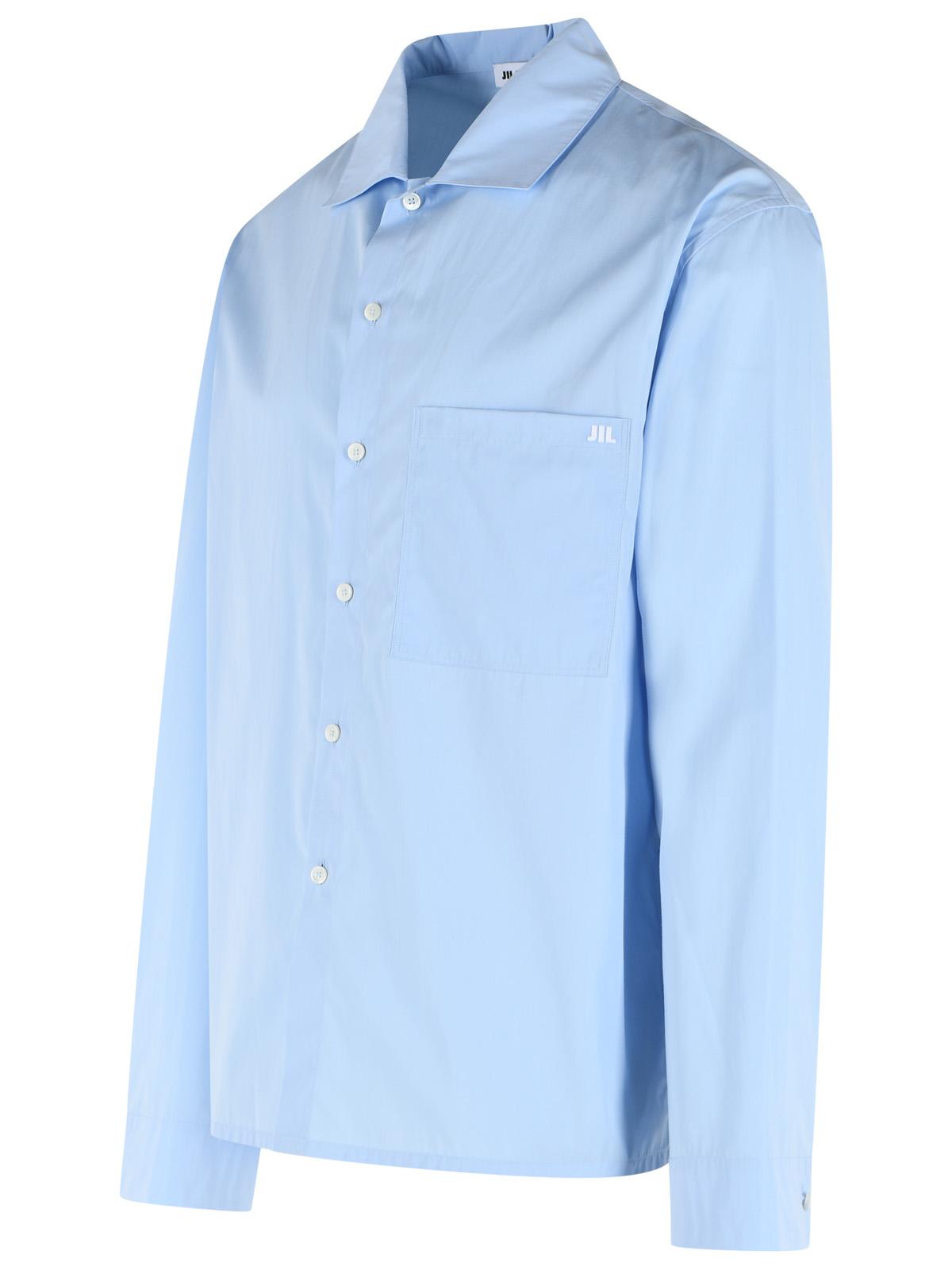 Jil Sander Light Blue Cotton Shirt Men JIL SANDER