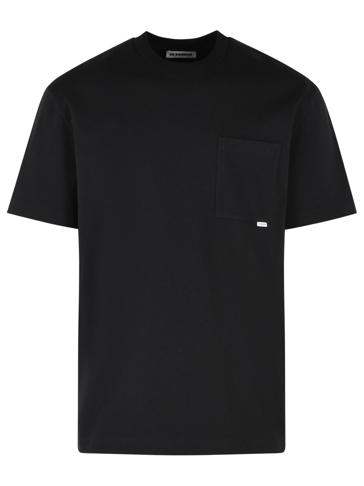 Jil Sander Black Cotton T-Shirt Men JIL SANDER
