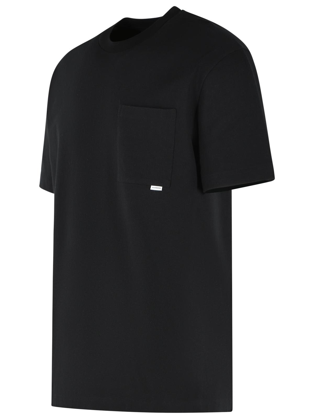 Jil Sander Black Cotton T-Shirt Men JIL SANDER