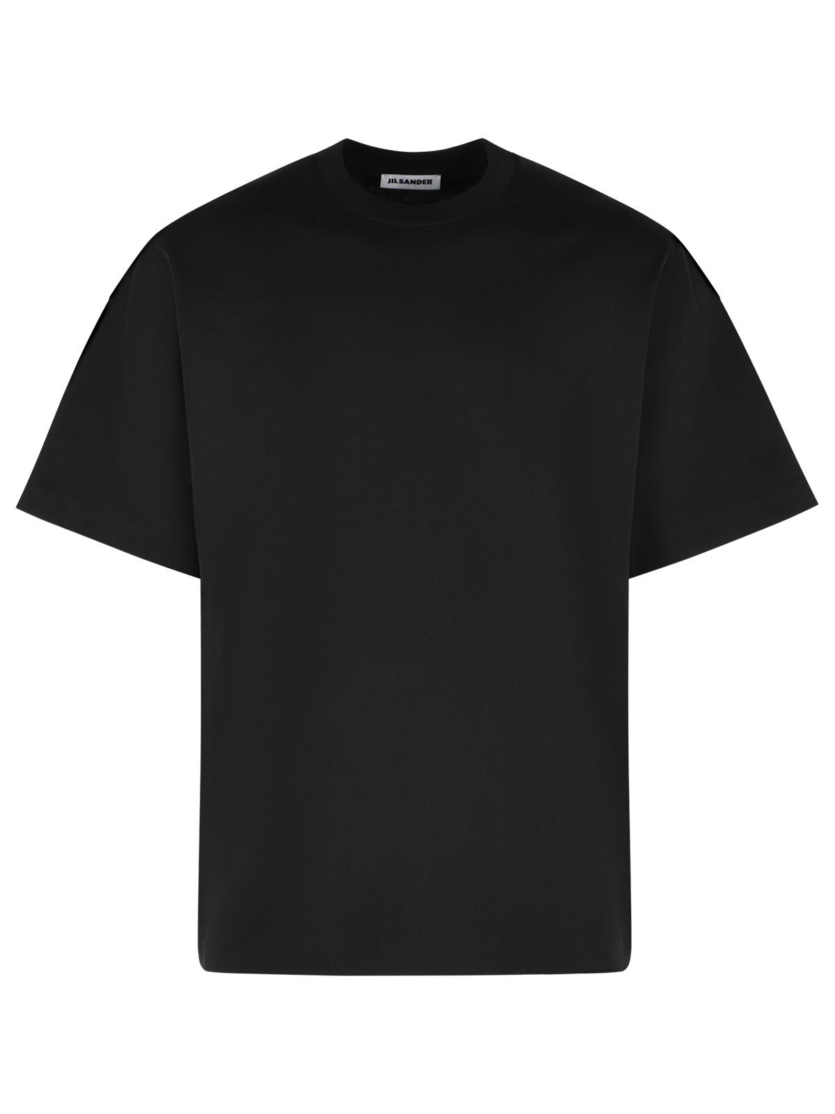 Jil Sander Black Cotton T-Shirt Men