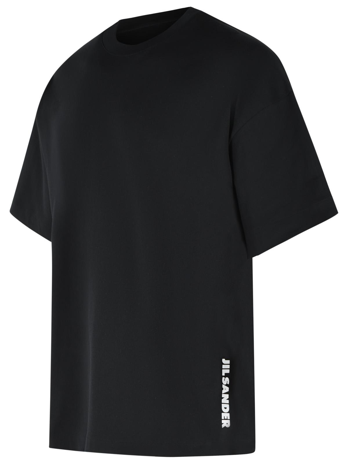 Jil Sander Black Cotton T-Shirt Men