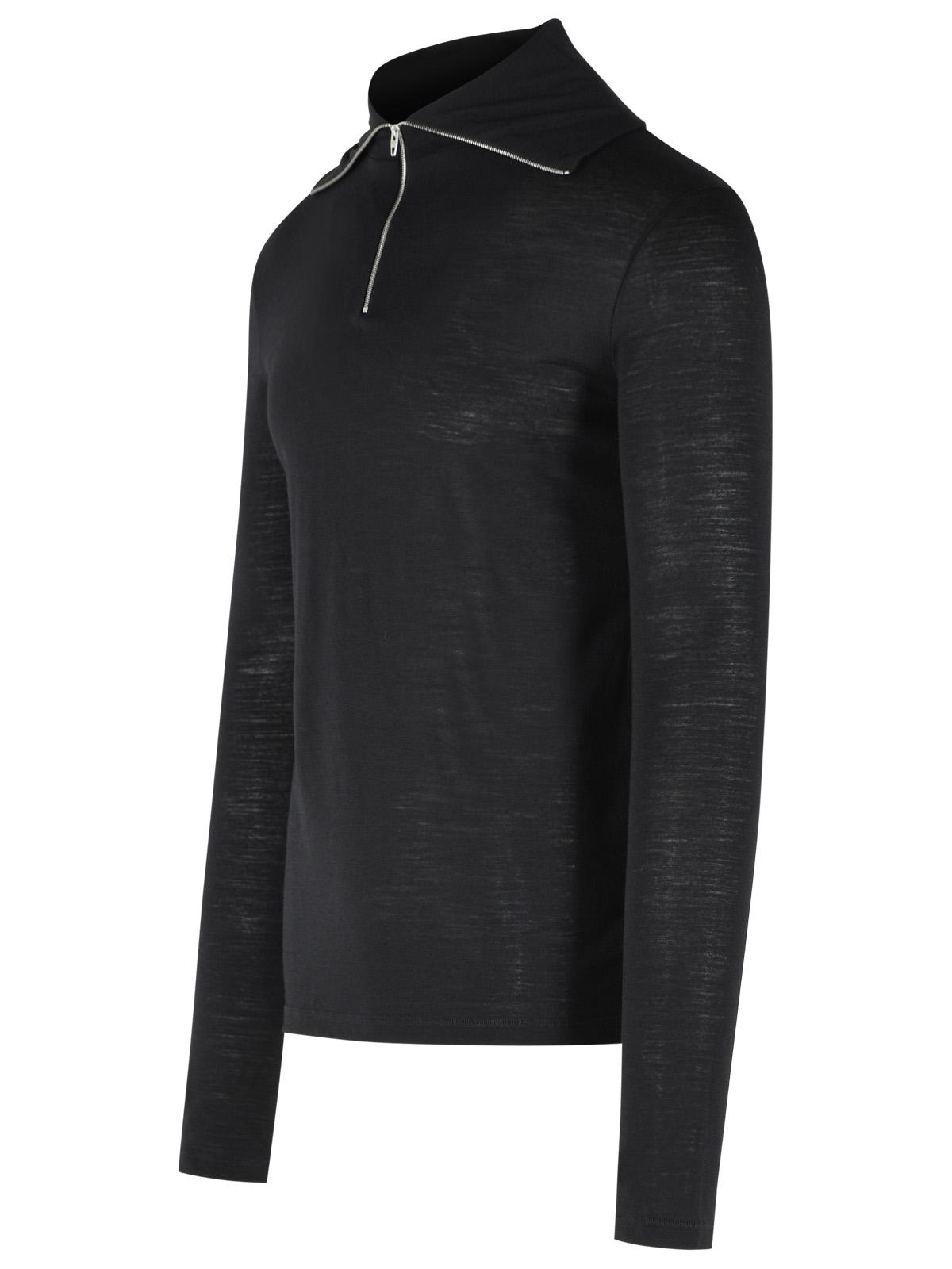 Jil Sander Black Virgin Wool Blend T-Shirt Men JIL SANDER