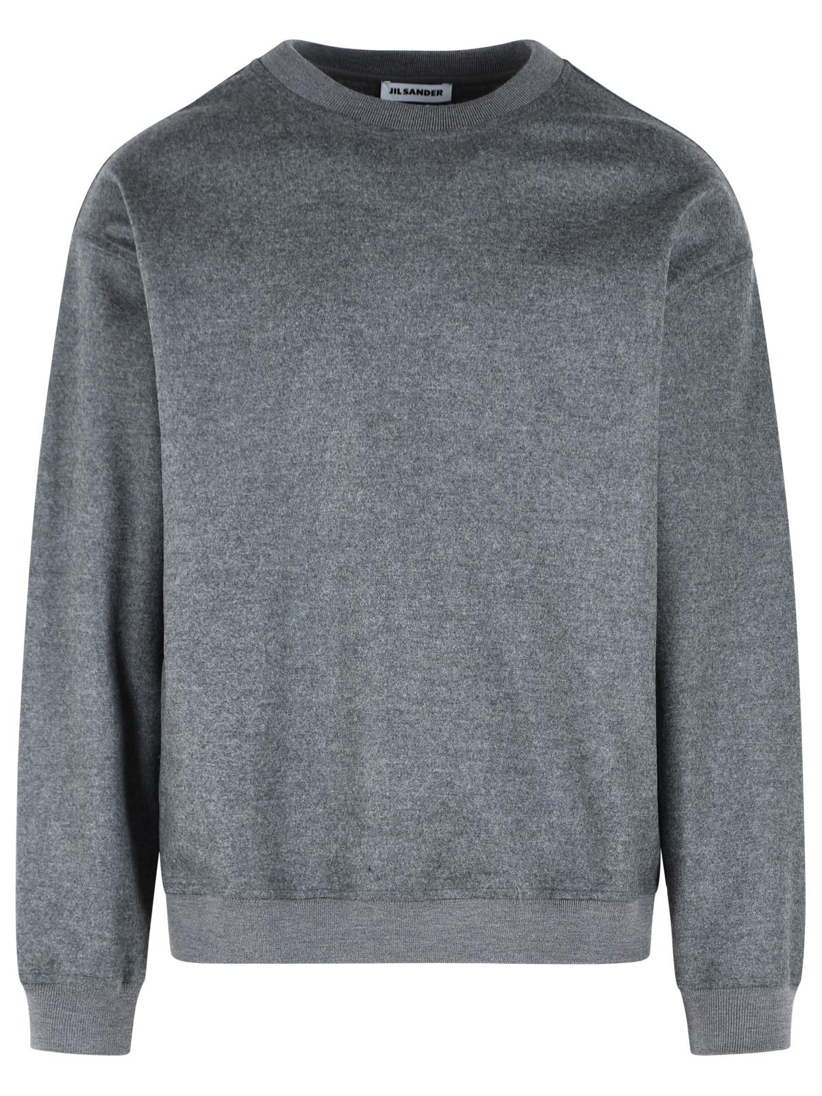 Jil Sander Grey Wool Sweatshirt Men JIL SANDER
